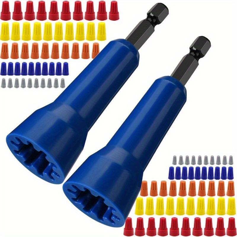 

1 комплект отвертки для гаек проводов, скручиватель проволоки, отвертка для соединителя проводов с патроном, 1 * инструмент для скручивания проводов + 50 колпачков для проводов