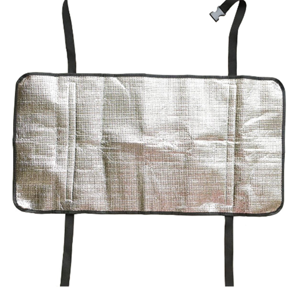 

One aluminum foil heat insulation film sun protection and flame retardant sunshade for the outdoor unit of an air conditioner срібний