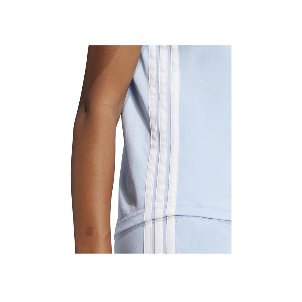 Adidas Logo Round Neck Short Sleeve T-Shirt Women tops Blue JE1227