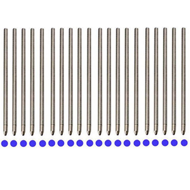 5/10/50 PCS 67mm Pen Refill Metal Ballpoint Pen Refills Office School Supplies Stationery Gifts Blue Black Pen Refills