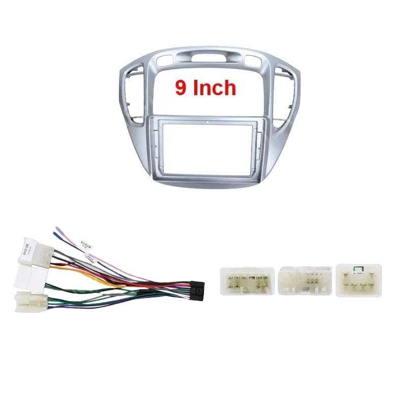 9-Inch Android Navigation Frame for 2000-2007 Toyota Highlander Center Console Audio Panel