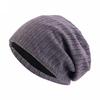 Spring Autumn And Early Winter Cotton Solid Color Wheat Spike Pattern  Double Layer Skullies &Beanies