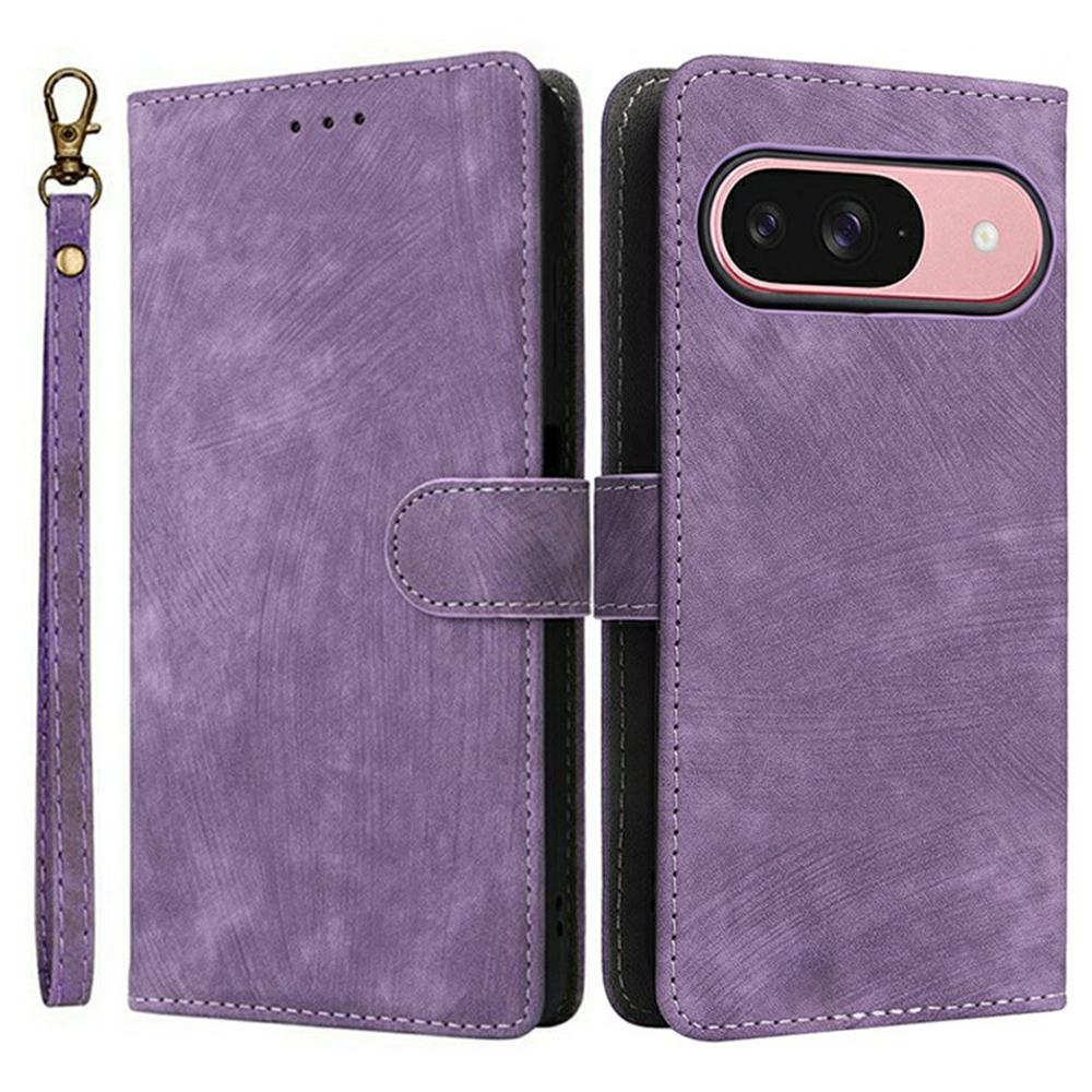 Für Google Pixel 10/10 Pro Hülle Brieftasche RFID-Blockierung PU-Leder Handyhülle Ständer mit Riemen