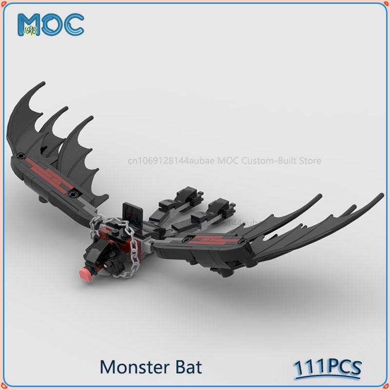 MOC Building Blocks DIY Assemble Bricks Monster Bat (Rideable) Model Creative Educational Collection Display Toys Gifts 111PCS