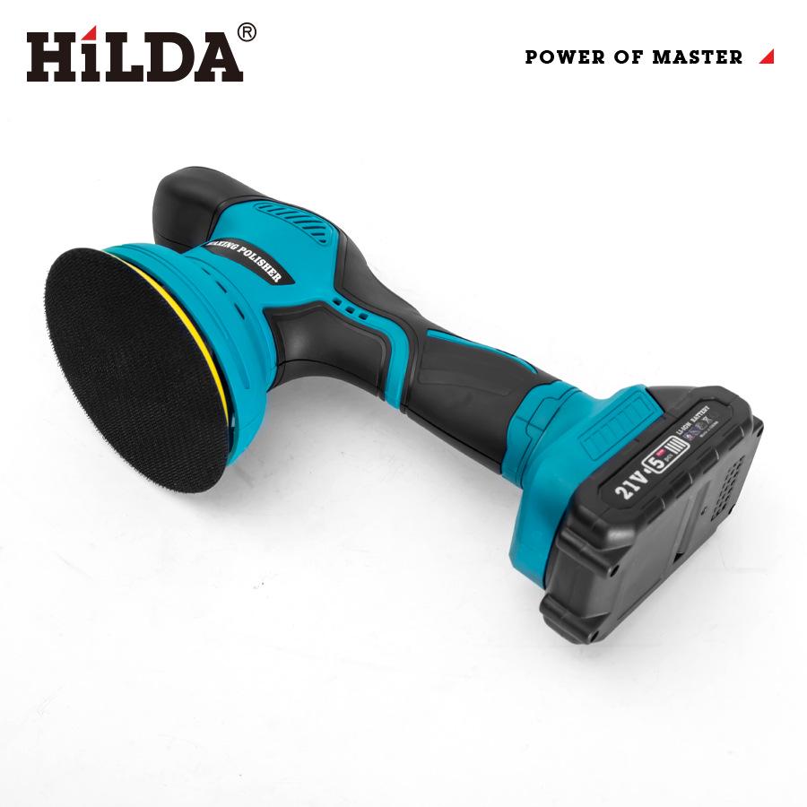HILDA 21V 6-Inch Lithium Battery Multi-Function Car Polisher and Waxer