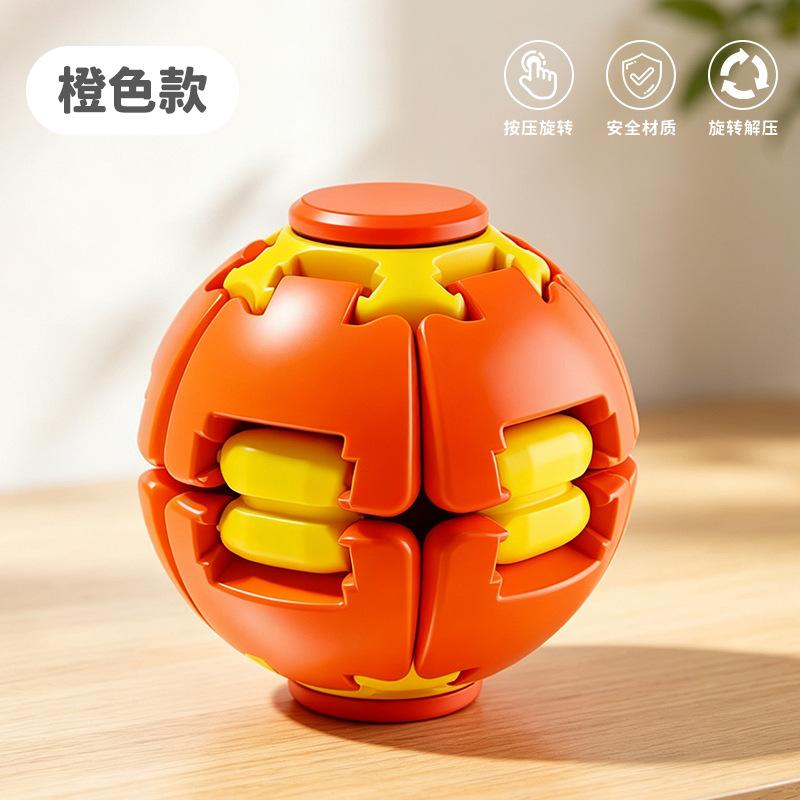 Press the rotating ball to decompress, relax and fish toy fingertip spinner, compact and portable office work station creative desktop