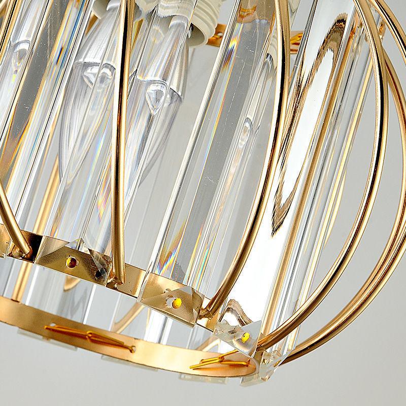 Crystal Ceiling Light Corridor Ceiling Lamp Luxury Balcony Aisle Foyer Kitchen Ceiling Pendant Light Hanging Chandelier Crystal