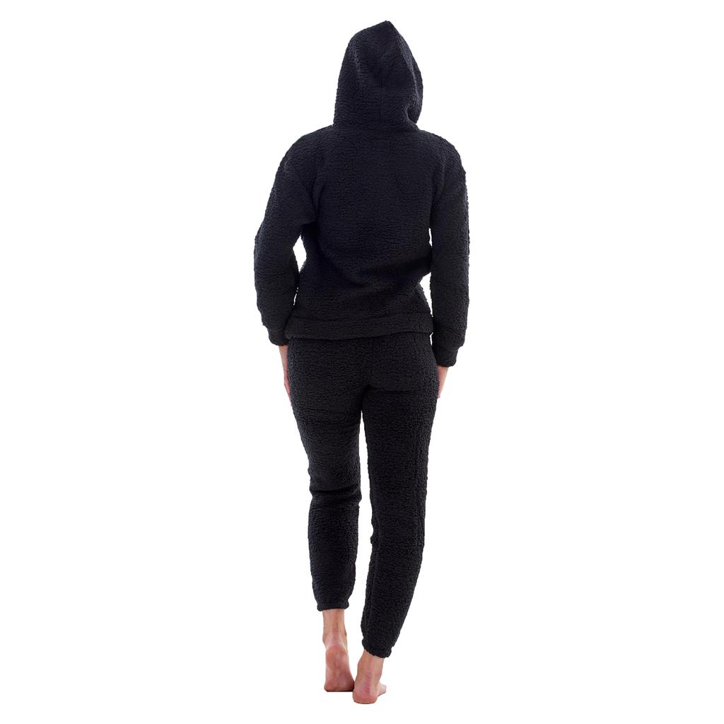 Keanu Womens/Ladies Borg Long Pyjama Set