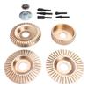 4PCS Angle Grinder Wood Carving Disc Set Carbon Steel Grinding Wheel Shaping Disc with 5 Rotating Burr Rasp for 4in 4 1