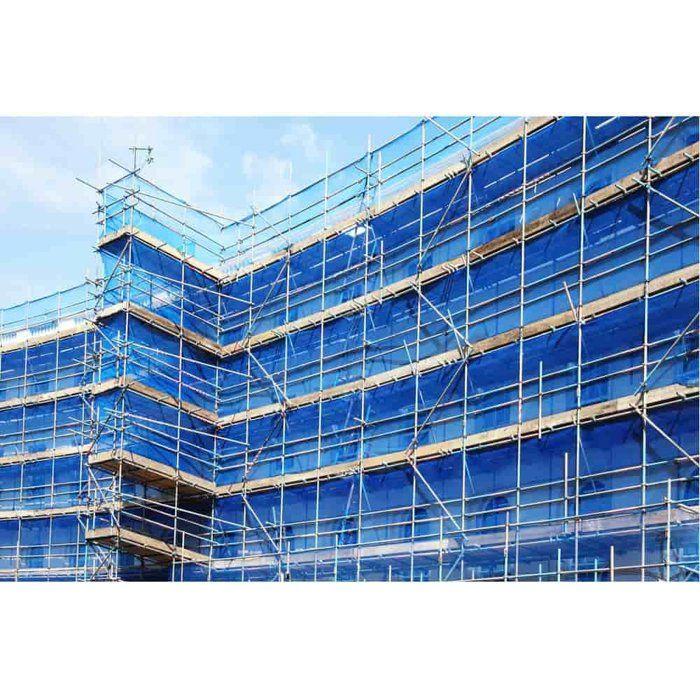 Scaffolding Protection Net 2.57 X 100 M, 50 G/m², Green, HDPE, Construction Site Safety
