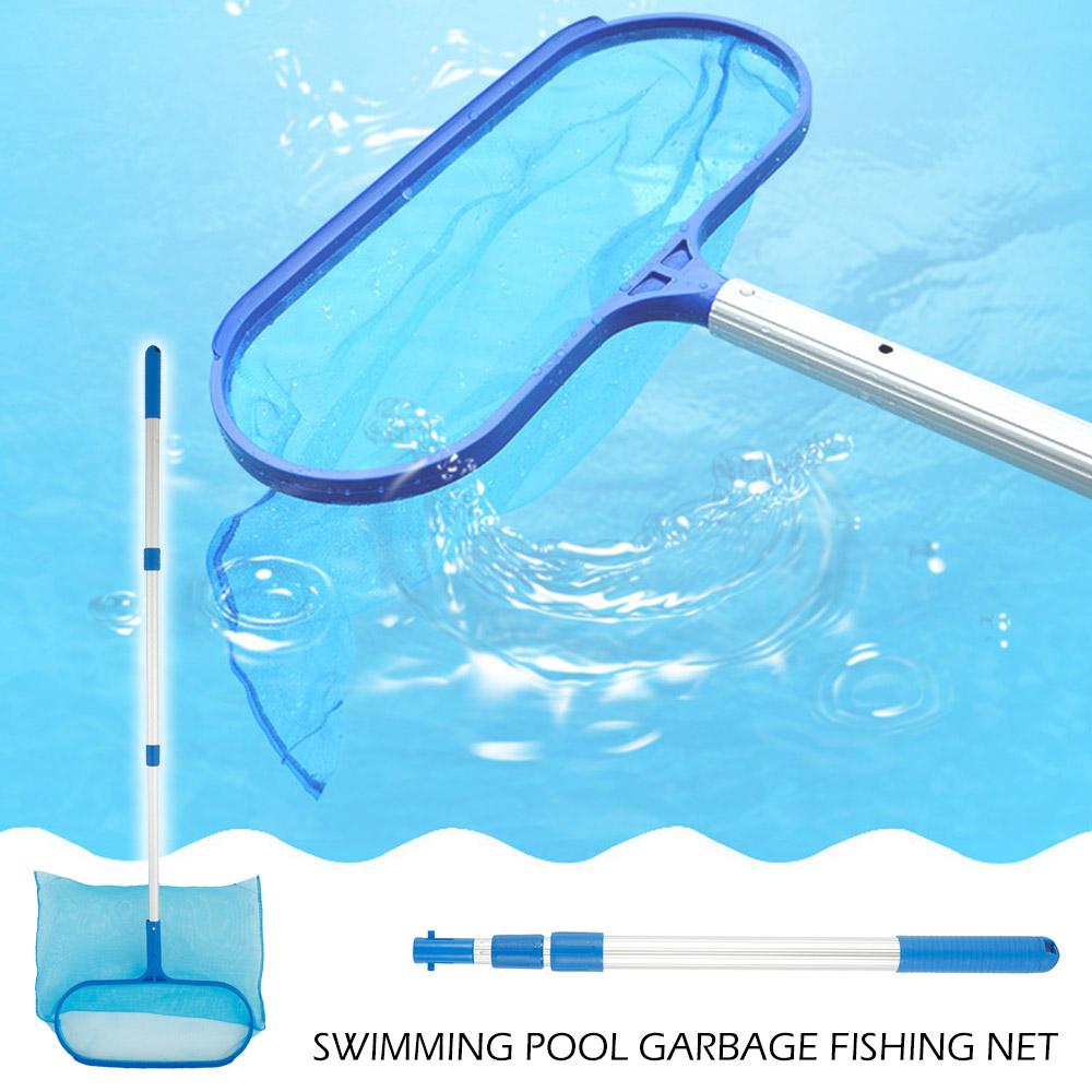 120cm Home Outdoor Pool Cleaning Net Shallow/Deep Water Fishing Net Salvage Mesh Pool Skimmer Leaf Catch Cleaner Accessories New