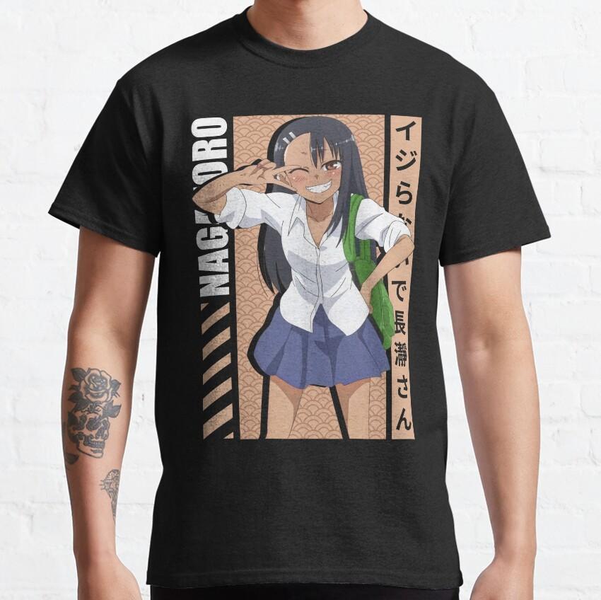 Сенпай Нагаторо Манга Пожалуйста, не издевайся надо мной Нагаторо Не играй со мной Мисс Нагаторо Аниме Футболка для Мужчин 100% Хлопок Идея для Подарка6 S