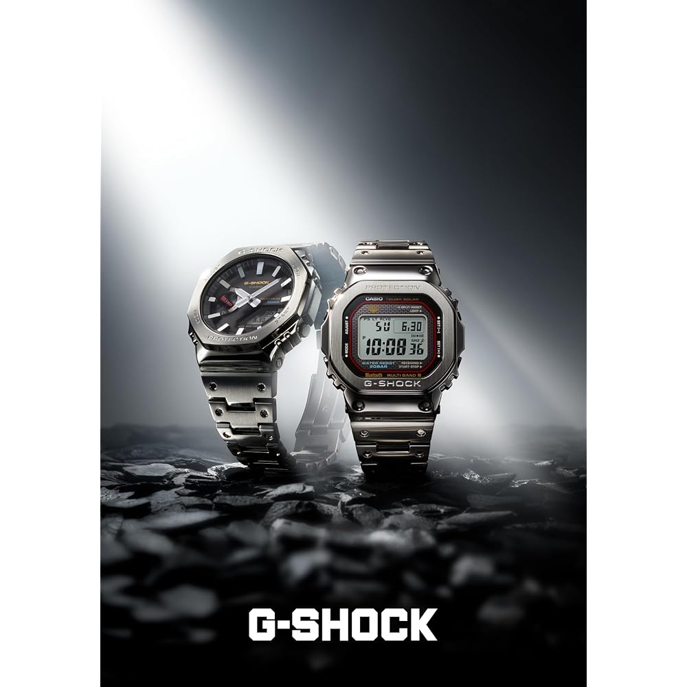 Casio G-Shock GMW-B5000D-1CJF Bluetooth Full Metal Solar Watch Men's Silver
