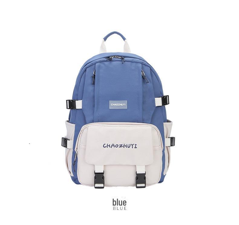 Japanese Waterproof Oxford Cloth Backpack - Large Capacity, Lightweight, Simple Design for Female College Students