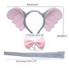 1/4 Pieces Elephant Costume Set Elephant Ear Headband Tail Bow Tie Tutu Skirt for Kid Halloween Christmas Animal Cosplay