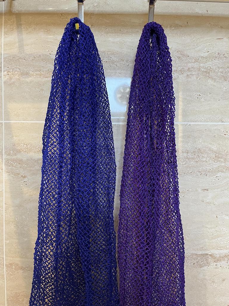 2 African Net Long African Exfoliating Net Bath Sponge Shower Body Scrubber Back Scrubber Skin Stretch To Approximately 63 Inches Sponges, Net,