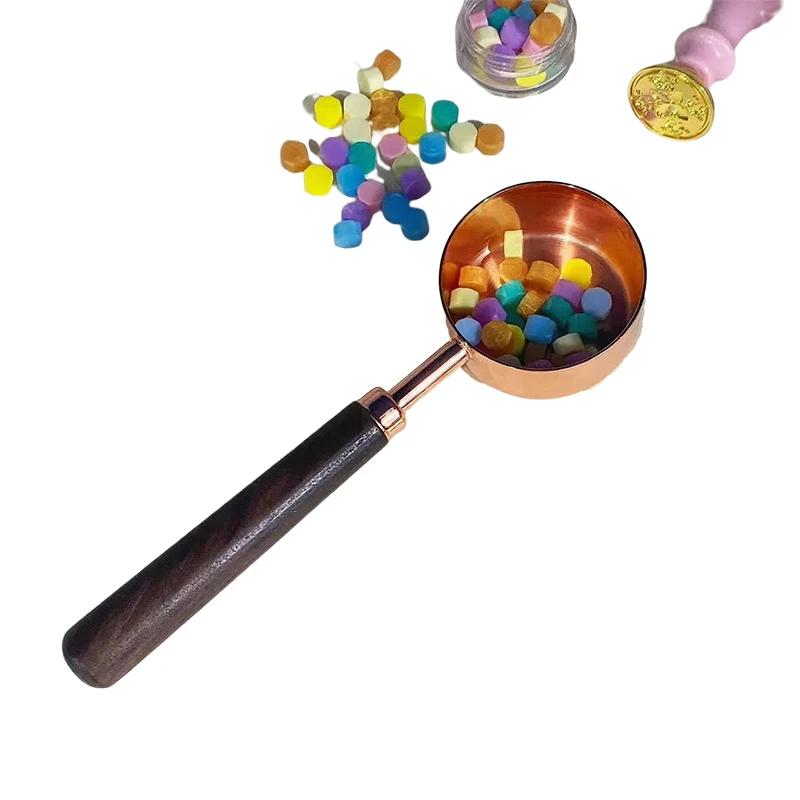 Stainless Steel Wax Seal Heating Spoon Long Handle Large Measuring Cup Stamp Accessories Scrapbooking Supplies Melting Wax Spoon