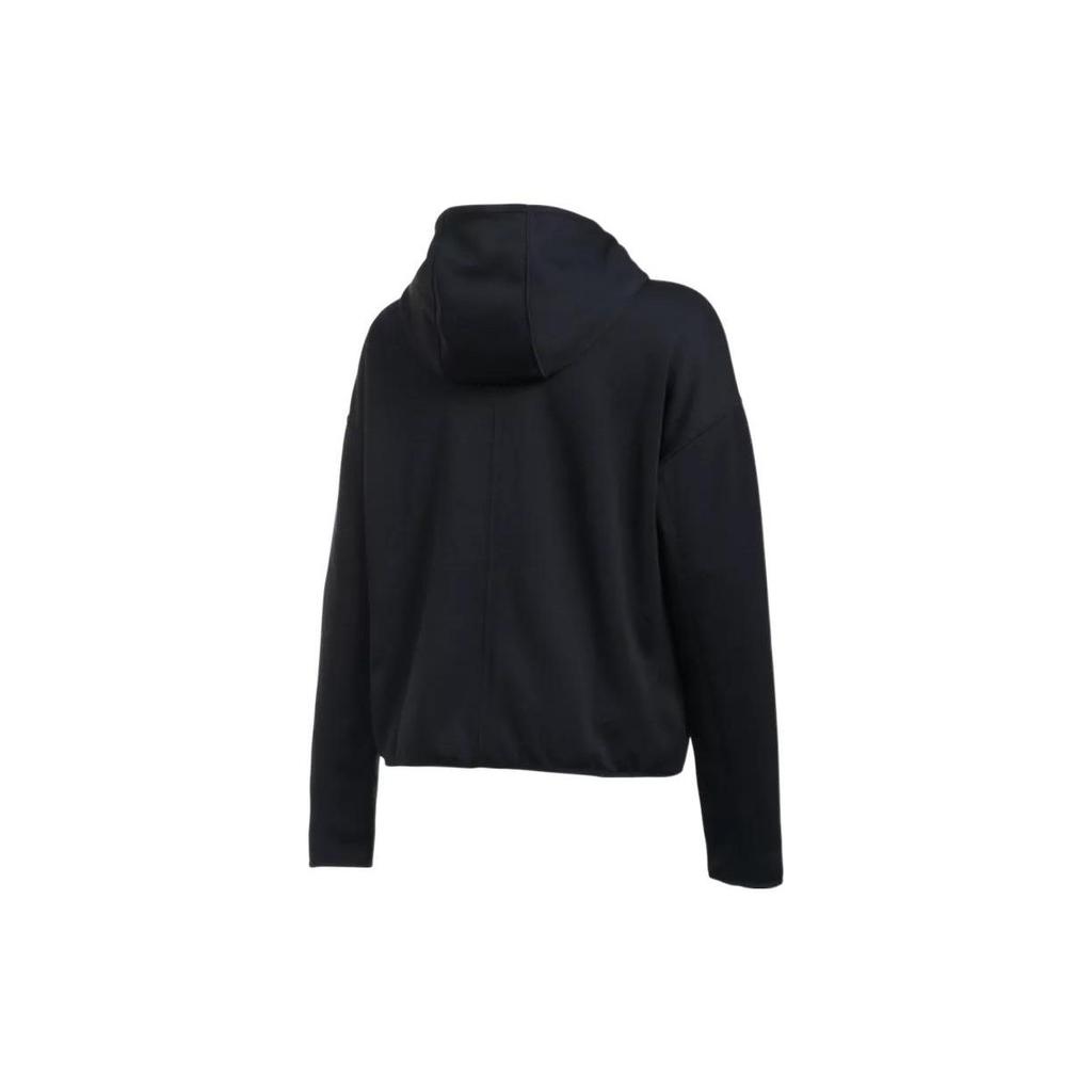Under Armour Solid Color Waterproof Windproof Sports Training Hooded Jacket Women Jackets Black 1290202-001