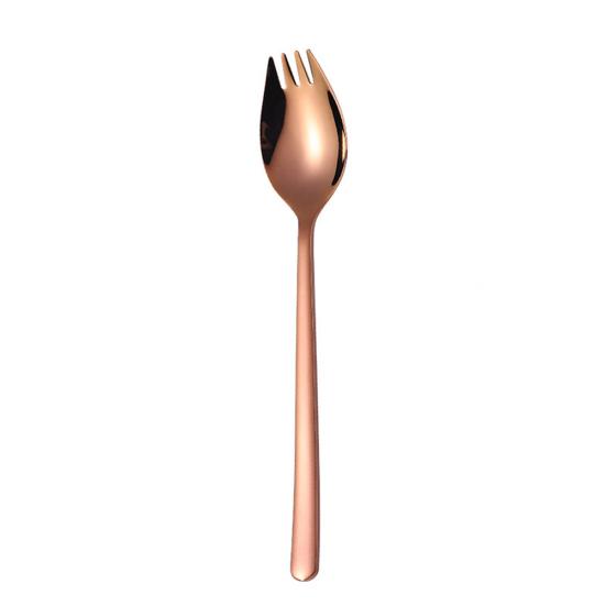 Roamtic Fashion Kitchen Spoon Noodle 1 Spork Fruit Fork Salad Multifunction 2 In Restaurant Tool
