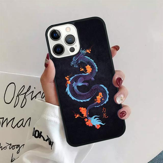 

Чехол для телефона в стиле японского дракона для iPhone 11 12 13 14 Pro Max Mini, чехол для iPhone X XS Max XR 5 6 7 8 Plus Coque iPhone 14pro max