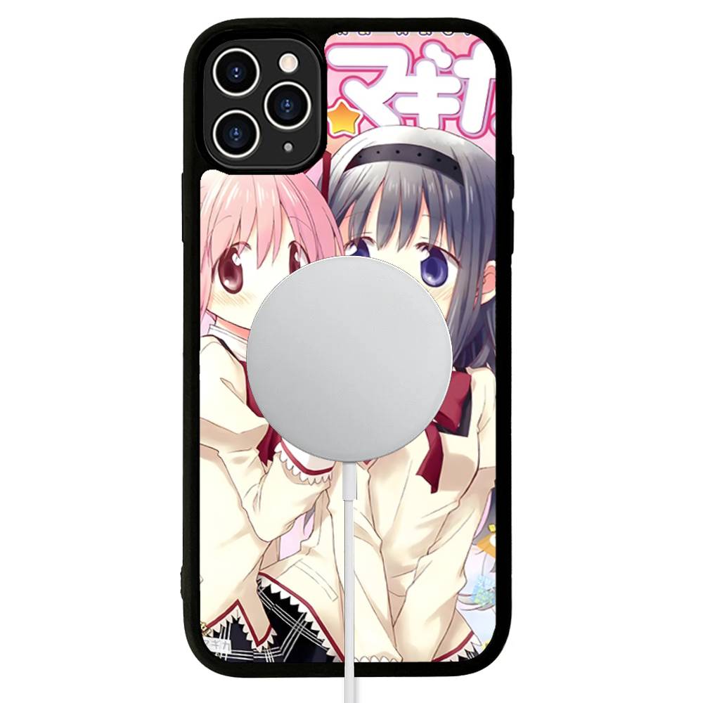 Süßes Anime Puella Magi Madoka Magica Für Magsafe Hülle Für IPhone 17 16 Pro Max 15 14 Plus 13 12 11 Kabelloses Laden Handyhülle