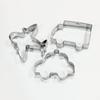 Set of 3 Vehicle Cookie Cutters - Cookie and Baking Molds - Airplane, Police Car, Truck, Car, Vehicle