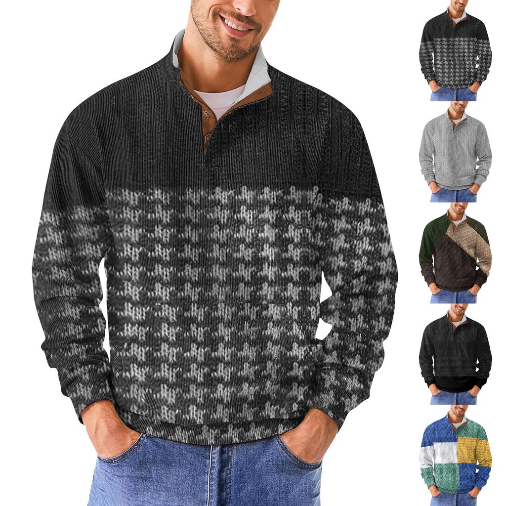Lässiges Retro-Sweatshirt mit Farbverlauf für Herren
