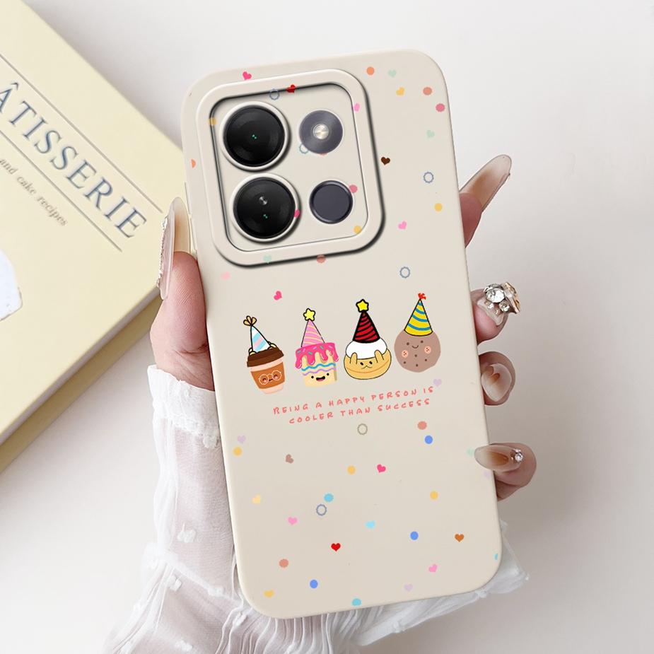 For Infinix Smart 7 HD Case X6516 Cute Funny Cartoon Cover Shockproof Phone Case For Infinix Smart 7 Plus Smart7 X6515 Soft Bags