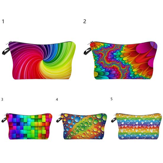 Attraktiva toalettväskor tryckta bärbara med stor kapacitet