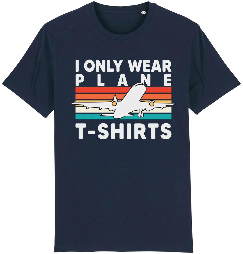 Unisexs Fashion Personalized Casual I Only Wear Plane Tshirts Funny Aeroplane Spotter Tshirt Aviation Pilot Flying