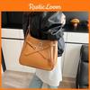 Solid Pu Color Bag Women Lock Closure Inner Zipper Pocket Daily Travel Bags