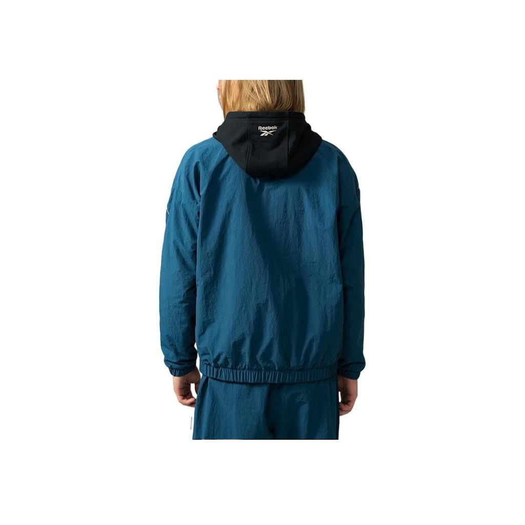 Reebok Color Block Striped Comfortable Casual Long Sleeve Jacket Unisex Jackets Legion-Blue 24FRM103UGBA