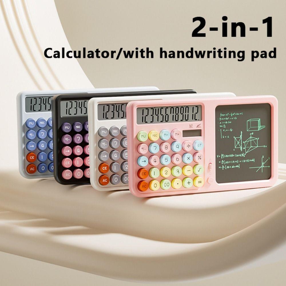 Large LCD Display Scientific Calculator Dual Power Supply 12-Digit Calculator  Students