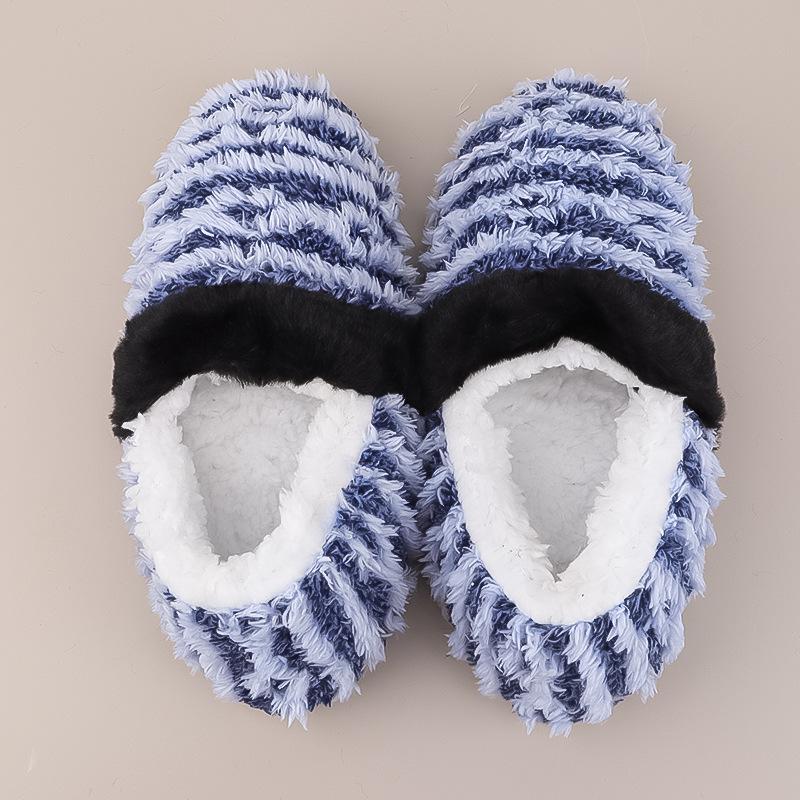 Classic Coral Fleece Non-Slip Indoor Shoes with Soft Sole