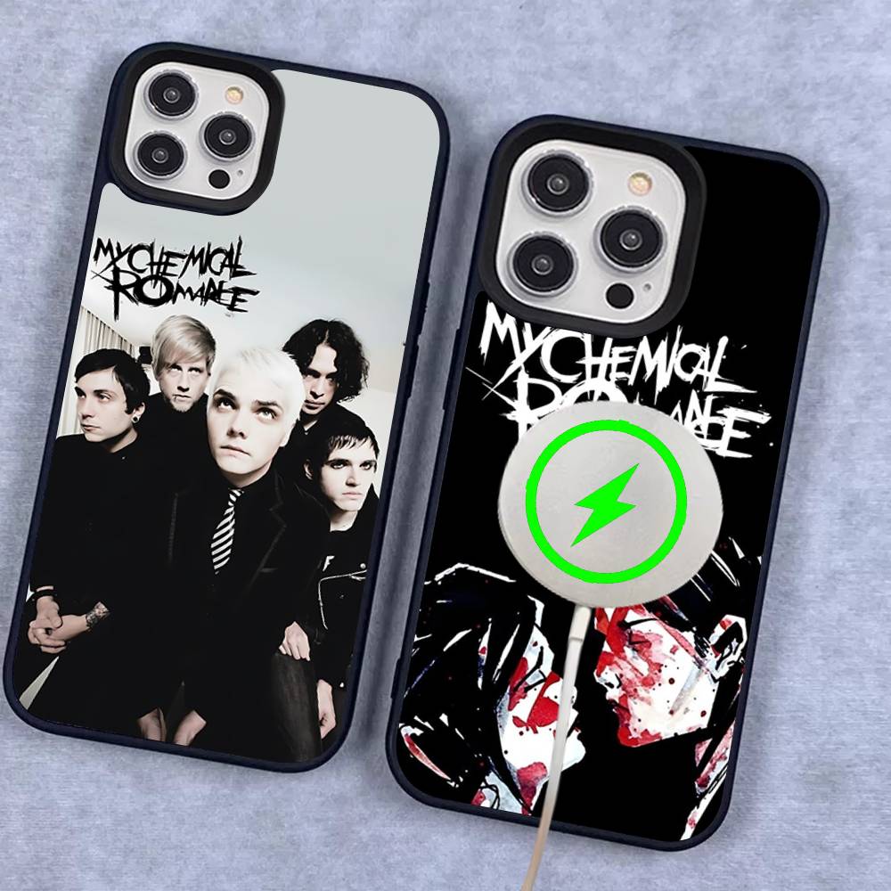 My Chemical Romance Rockband Magnetische Hülle Für IPhone 17 16 14 13 12 11 15 Pro Max Plus Kabelloses Laden Handyhülle