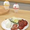Poached Egg Cooker Mold Heat-Resistant Silicone Steamer Cup for Soft Medium Hard Boiled Eggs Outdoor Egg Cooking Gadget Fits All Pots