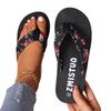 European and American Style Flip-flops Women's Outer Wear Summer High-end Casual Fashion Floral Foot Flat-bottomed Cool Slippers