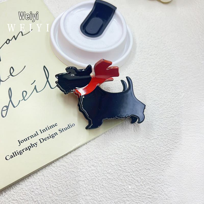 Weiyi Christmas Hair Clips: Cartoon Animal, Teddy Corgi, Shark & Ponytail Claw Clips for Women