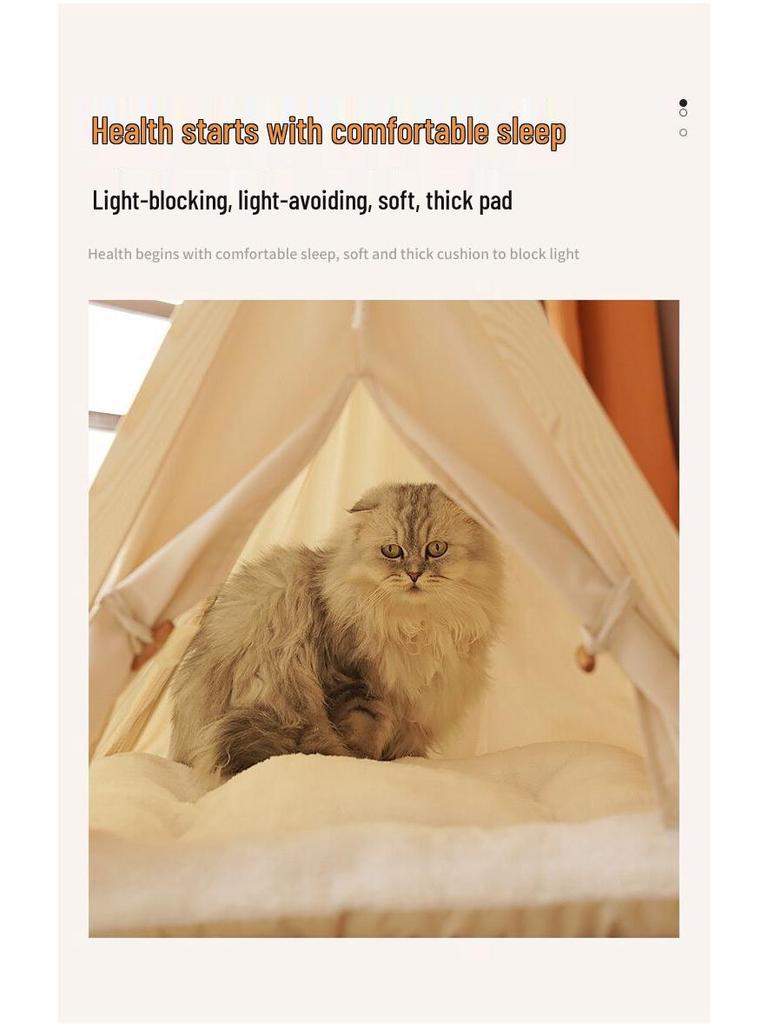 Four Seasons Pet House: Warm, Washable Indoor Tent for Cats and Dogs