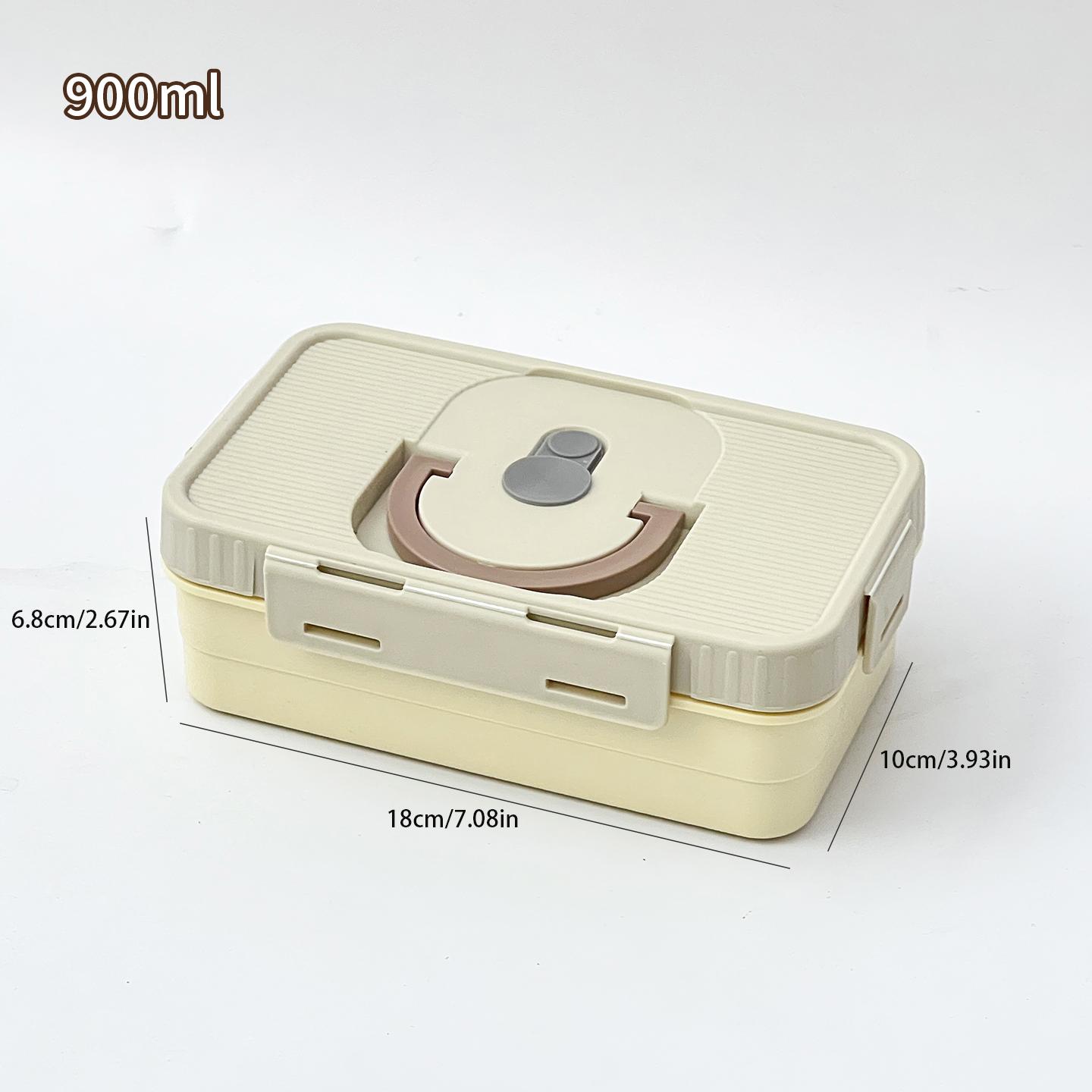 

Worthbuy 900 мл Пластиковый разделенный ланч-бокс бенто для ребенка, студента, в школу, портативный, многоразовый, герметичный контейнер для еды, можно использовать в микроволновой печи 2