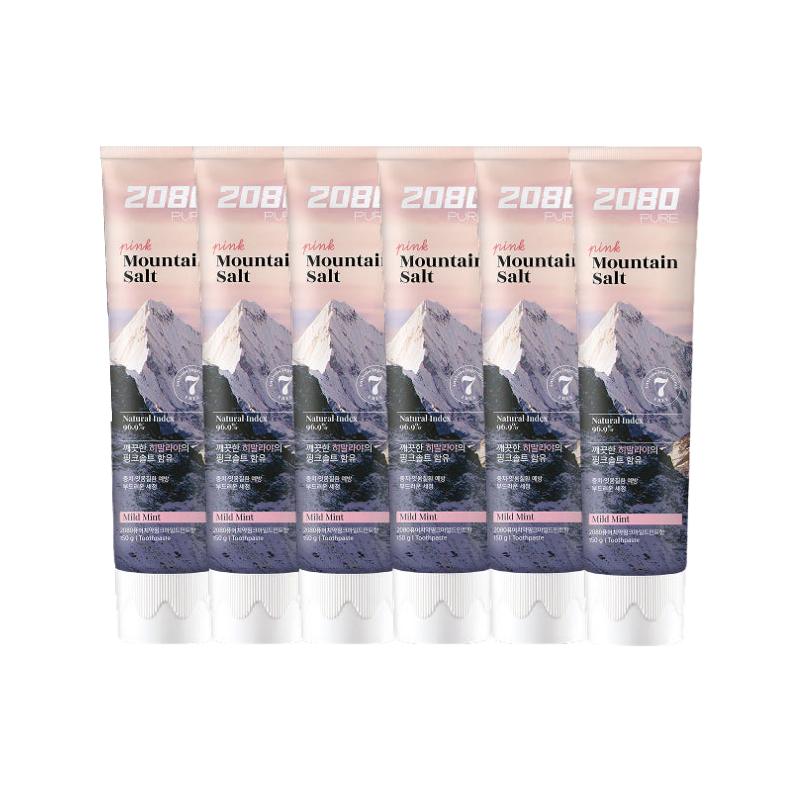 

[2080] Pure Pink Mild Mint Toothpaste (150g x 6ea) - Family Value Pack