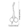 1 st Ögonbrynstrimmer med kammar Ögonbrynstrimmerkit Rostfritt stål Grooming Ögonbrynsformande saxverktyg