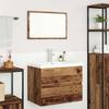 Bathroom Furniture Set with Drawers 3 pcs Reclaimed Wood Effect Particleboard