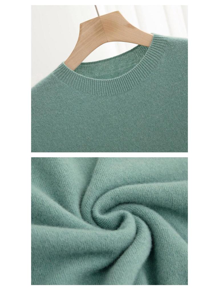 Herren Kurzarm Kaschmirwollpullover für Herbst und Winter