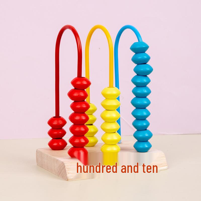 

Wooden Abacus for Elementary Math - Counting Frame for Grades 1, 3, 5, 9, and 10.