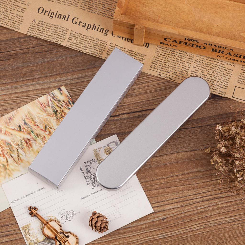 Silverplåtsblyertspenna för etui pennförvaringslåda skrivbordsorganisatör skola kontor U