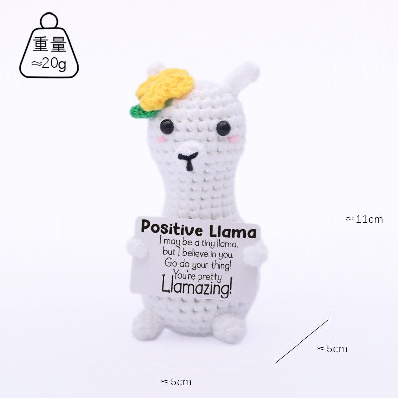 

Cute Handwoven Doll Emotional Support Crochet Doll Knitted Mini Animal Lovely Gift Desk Accessories