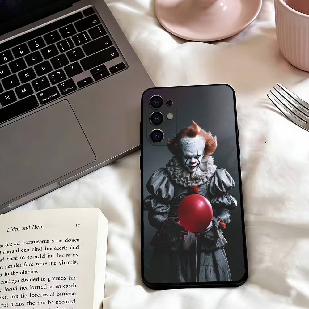 Art the Clown horror T-Terrifiers Phone Case For Samsung S25,S24,S21,S22,S23,S30,Ultra,S20,Plus,Fe,Lite,Note,10,Black Cover