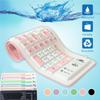 103 Keys Portable USB Keyboard Flexible Waterproof Soft Color Silicone Gaming Keyboard Tablet Foldable Laptop Computer Keyboard