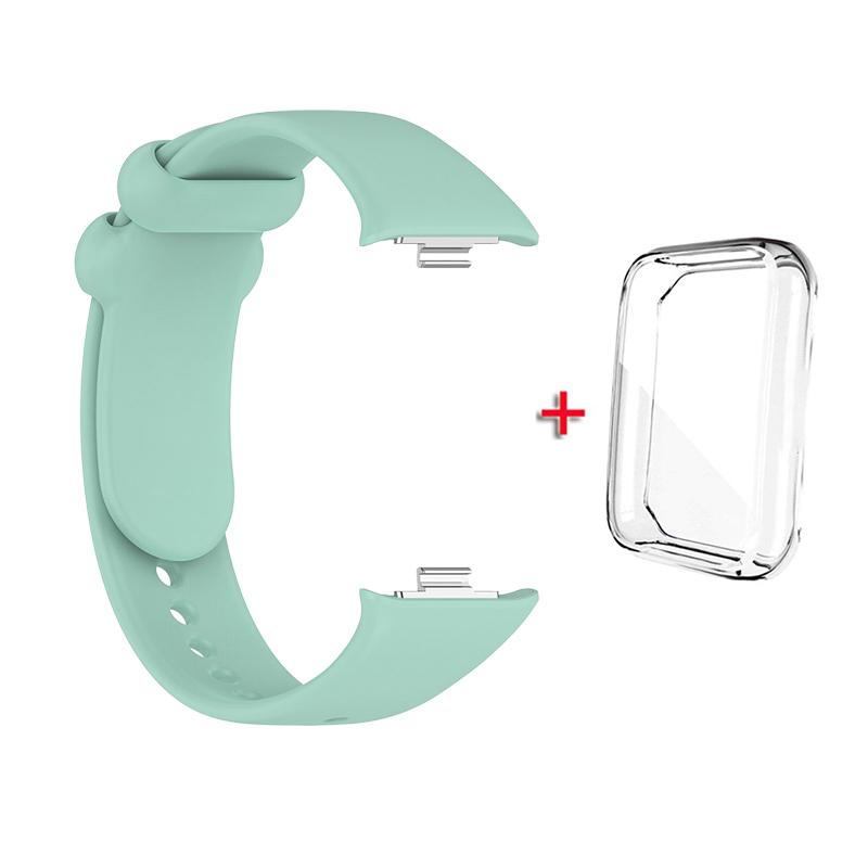 

Ремешок + чехол для Xiaomi Mi Band 8 Pro, ремешок для умного браслета, защитный чехол, силиконовый браслет-браслет для Miband 8Pro Mi Band 8 Pro